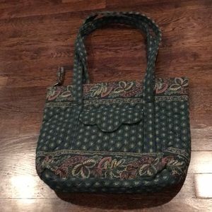 Dark green Vera Bradley tote